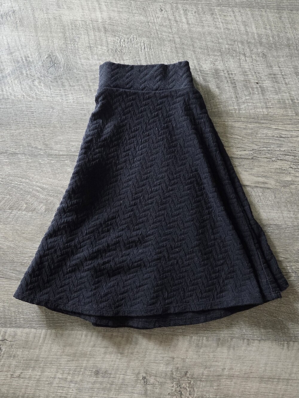 Xhilaration Black Textured Skirt.